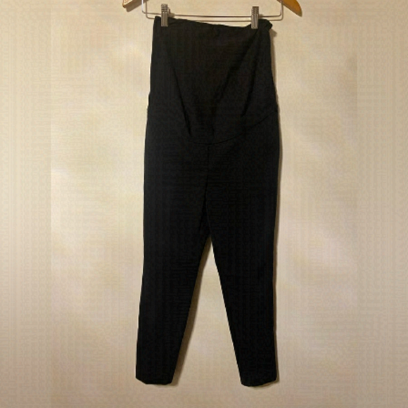 NWT- H&M mama/maternity black skinny trouser with small slit on ankle - Picture 1 of 4